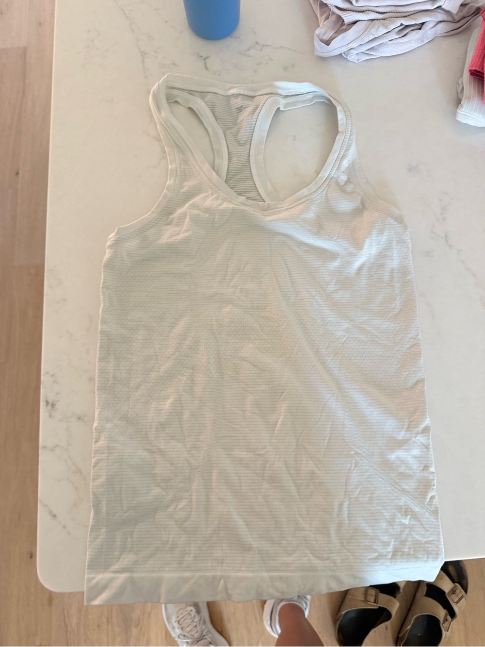 lululemon athletica White Racerback Tank Top